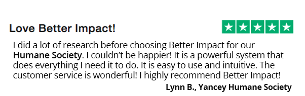 5 Star Review of Better Impact Software